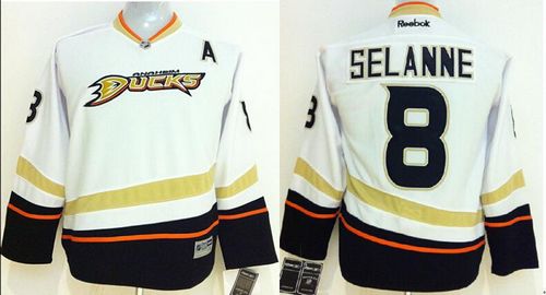 Teemu Selanne Anaheim Ducks white jersey