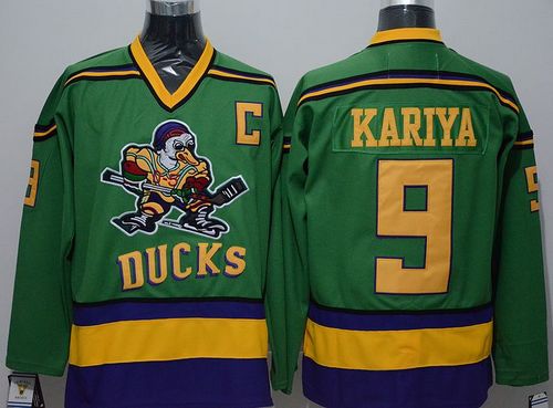 Paul Kariya Anaheim Ducks green Throwback jersey