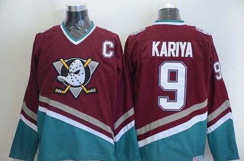 Paul Kariya Anaheim Ducks red Throwback jersey