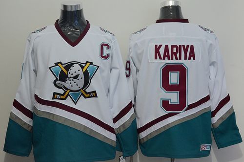 Paul Kariya Anaheim Ducks white Throwback jersey