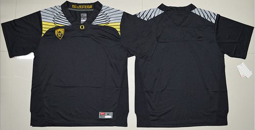 Custom Oregon Ducks black jersey