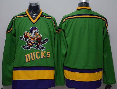 Custom Anaheim Ducks green Throwback jersey