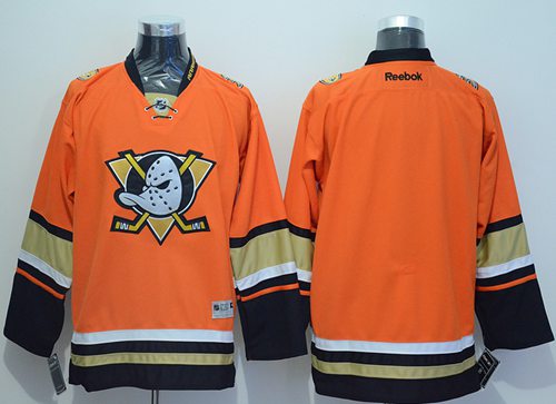 Custom Anaheim Ducks orange Alternate jersey