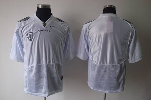 Custom Oregon Ducks white jersey