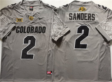 Shadeur Sanders Colorado Buffaloes gray jersey