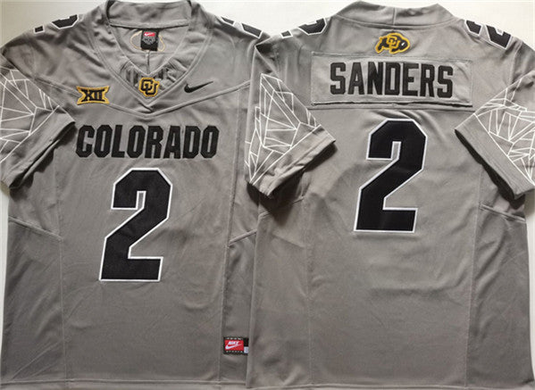 Shadeur Sanders Colorado Buffaloes gray jersey