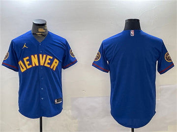 Custom Denver Nuggets blue jersey