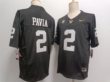 Diego Pavia Vanderbilt Commodores black Vapor jersey