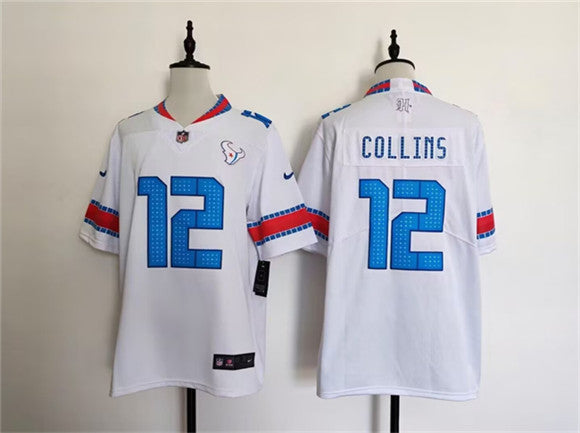 Nico Collins Houston Texans white Limited jersey