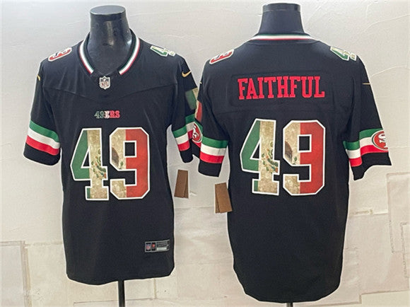Faithful San Francisco 49ers black Vapor jersey