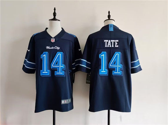 Carnell Tate Tennessee Titans navy Limited jersey