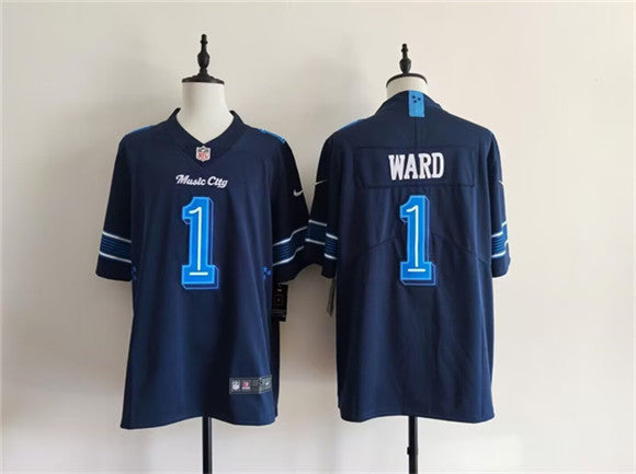 Cameron Ward Tennessee Titans navy Limited jersey
