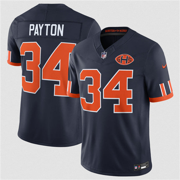 Walter Payton Chicago Bears navy Limited jersey