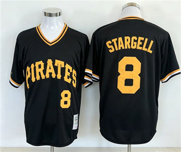 Willie Stargell Pittsburgh Pirates black jersey