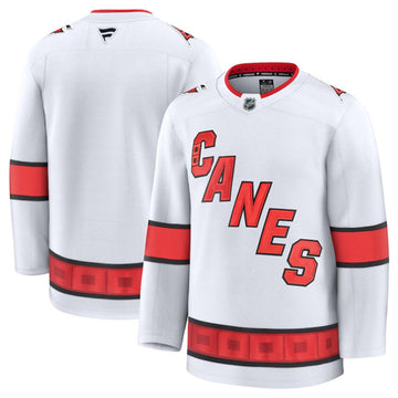 Custom Carolina Hurricanes white Away jersey