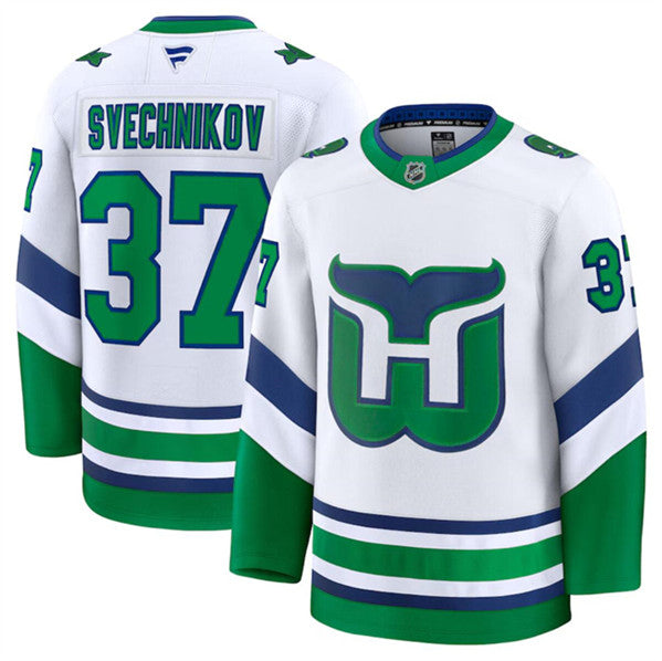 Andrei Svechnikov Carolina Hurricanes white Throwback jersey