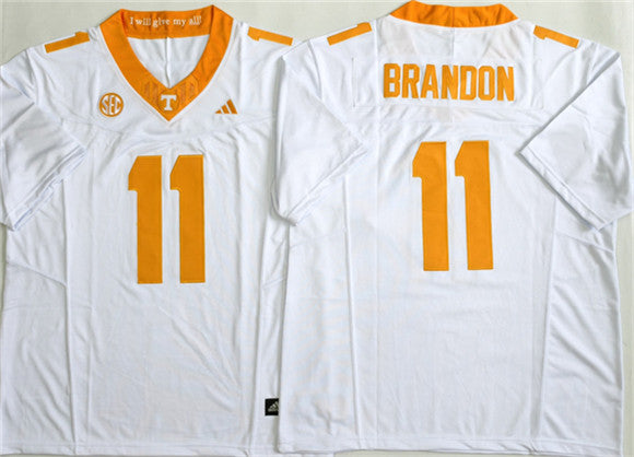 Faizon Brandon Tennessee Volunteers white jersey