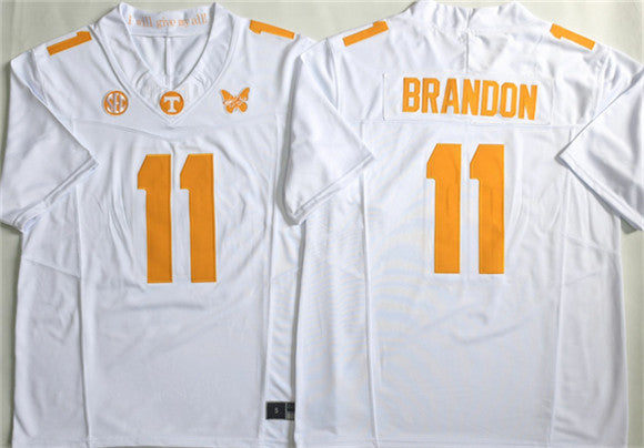 Faizon Brandon Tennessee Volunteers white jersey