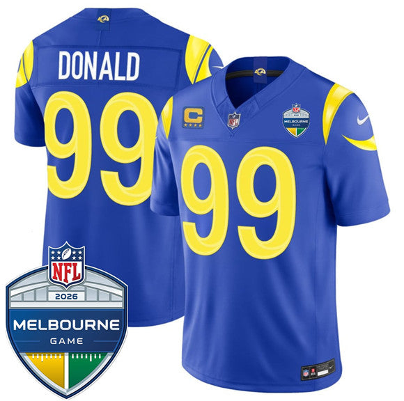 Aaron Donald Los Angeles Rams royal Vapor jersey