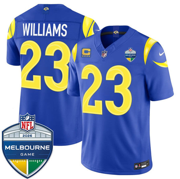 Kyren Williams Los Angeles Rams royal Vapor jersey