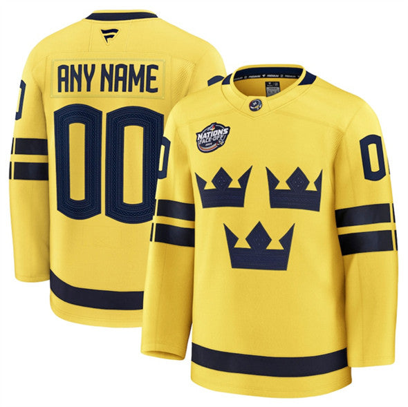 Custom Team Sweden yellow jersey