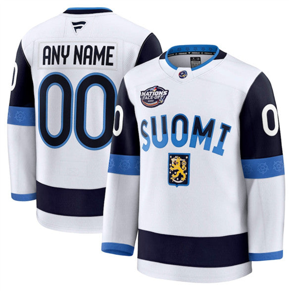 Custom Team Finland white jersey