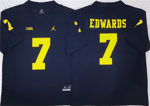 Donovan Edwards Michigan Wolverines navy jersey