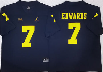 Donovan Edwards Michigan Wolverines navy jersey