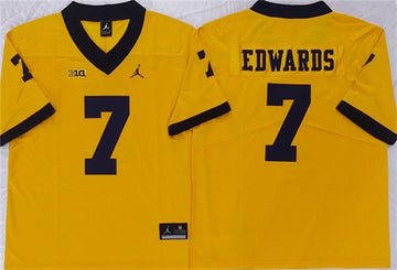 Donovan Edwards Michigan Wolverines yellow jersey