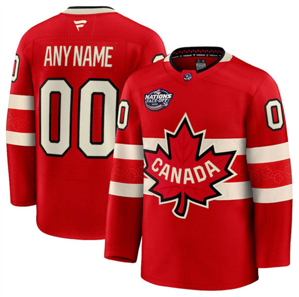 Custom Team Canada red jersey