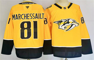 Jonathan Marchessault Nashville Predators gold Home jersey