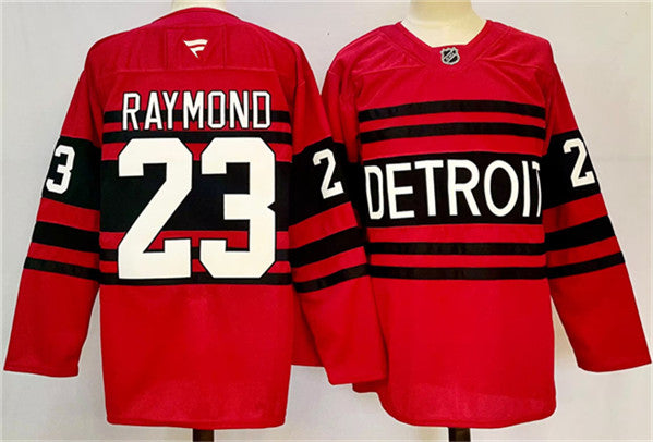 Lucas Raymond Detroit Red Wings red Reverse Retro jersey
