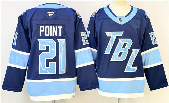 Brayden Point Tampa Bay Lightning blue Stadium Series jersey