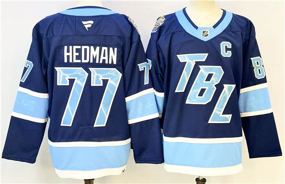 Victor Hedman Tampa Bay Lightning blue Stadium Series jersey