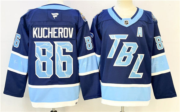 Nikita Kucherov Tampa Bay Lightning blue Stadium Series jersey