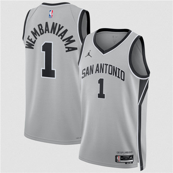 Victor Wembanyama San Antonio Spurs silver jersey
