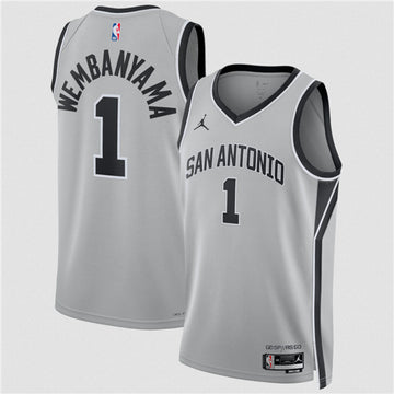Victor Wembanyama San Antonio Spurs silver jersey