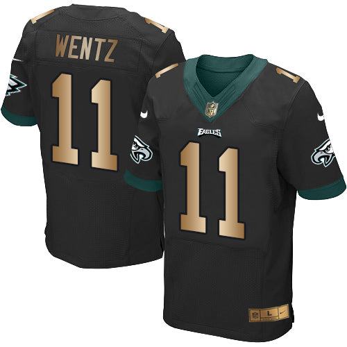 Carson Wentz Philadelphia Eagles black Elite jersey