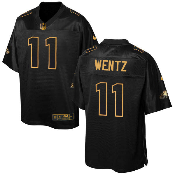 Carson Wentz Philadelphia Eagles black Gold Collection jersey