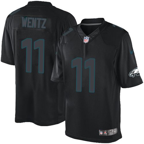 Carson Wentz Philadelphia Eagles black jersey