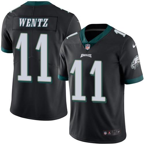 Carson Wentz Philadelphia Eagles black jersey