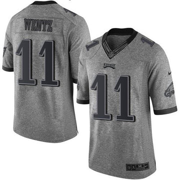 Carson Wentz Philadelphia Eagles gray jersey