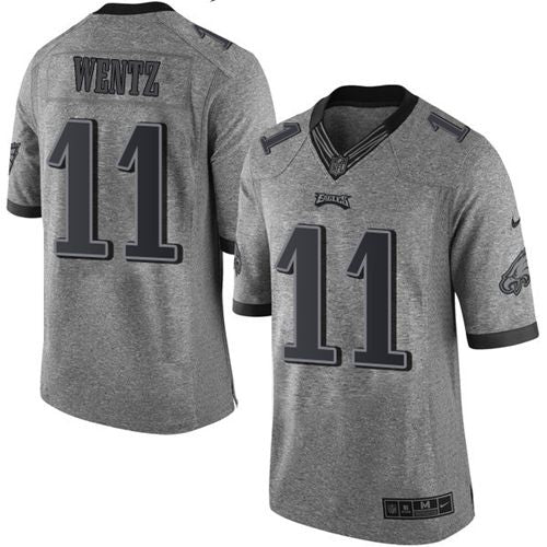 Carson Wentz Philadelphia Eagles gray jersey