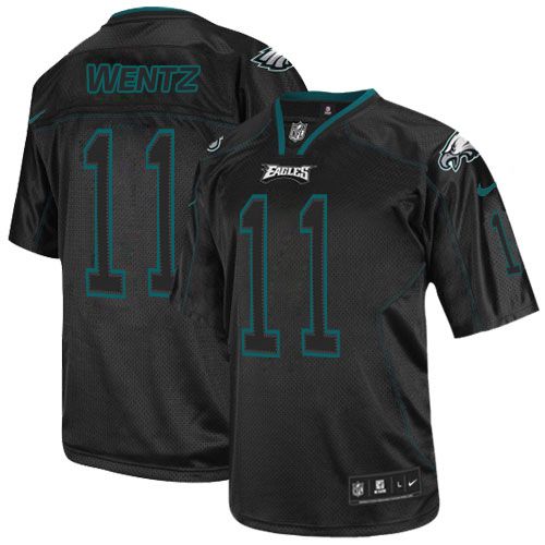 Carson Wentz Philadelphia Eagles black Elite jersey