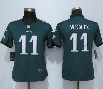 Carson Wentz Philadelphia Eagles green jersey