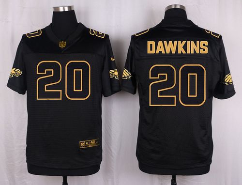 Brian Dawkins Philadelphia Eagles black Gold Collection jersey