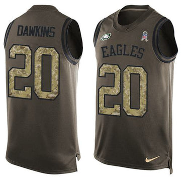 Brian Dawkins Philadelphia Eagles green Salute To Service jersey
