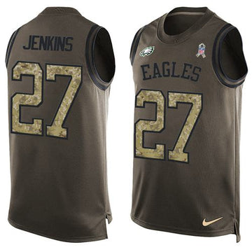 Malcolm Jenkins Philadelphia Eagles green Salute To Service jersey