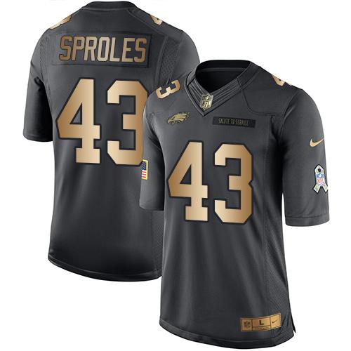 Darren Sproles Philadelphia Eagles black Salute To Service jersey