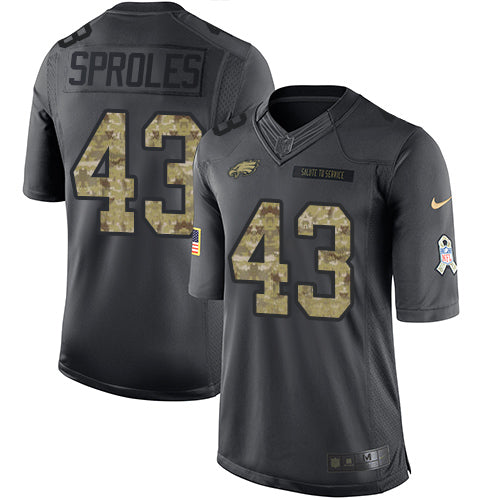 Darren Sproles Philadelphia Eagles black Salute To Service jersey